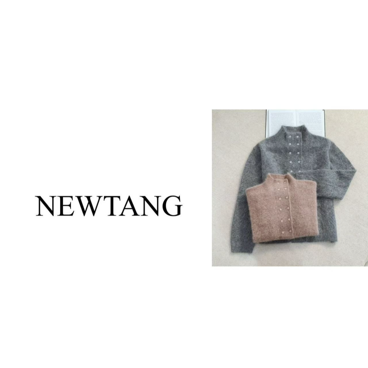 【自在从绒】1177 100%羊毛秋冬显瘦高级时髦翻领双排扣外套