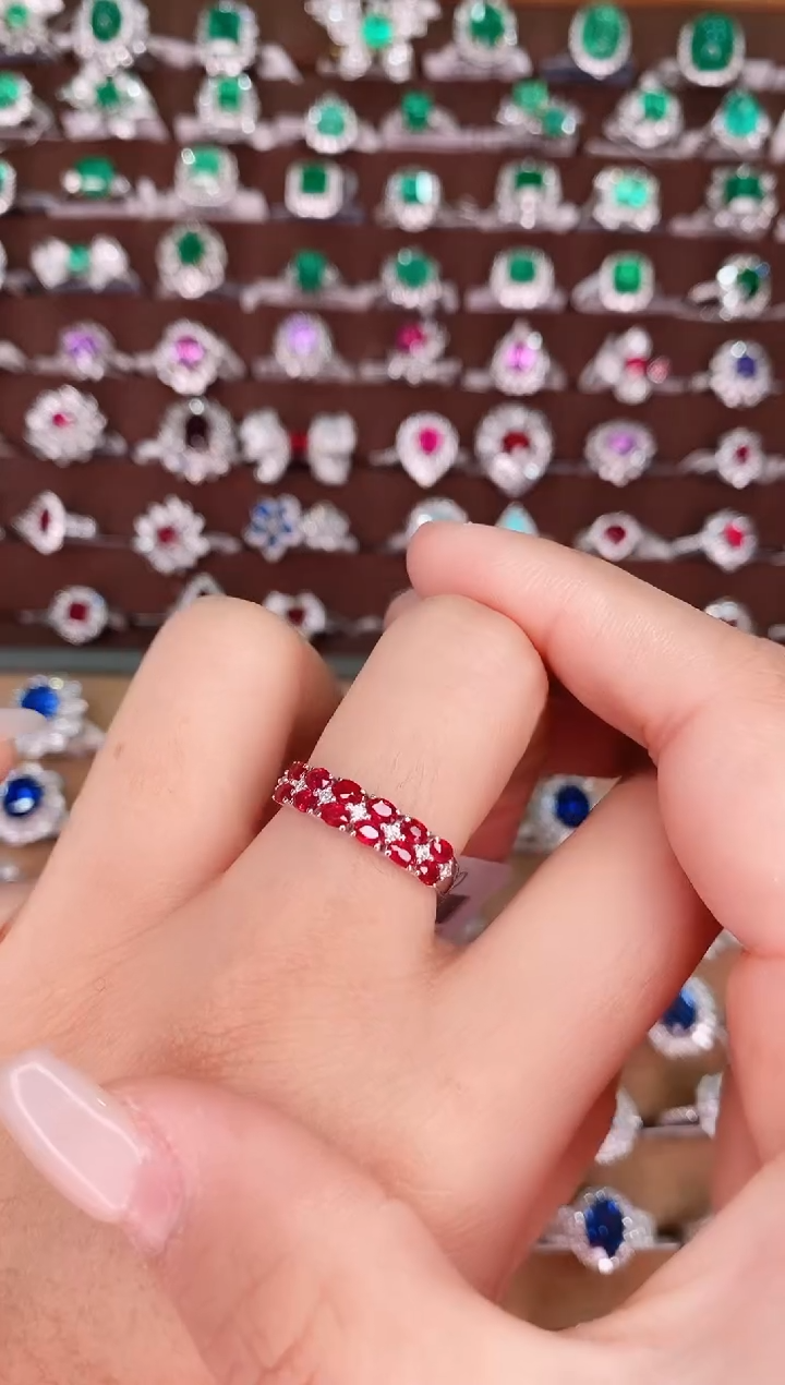 【闪购商品】红宝石18K金戒指18K金镶嵌1.22克拉