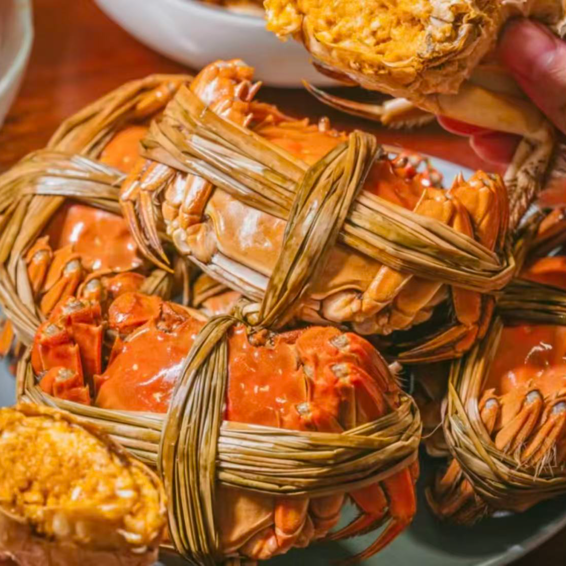 活蟹盘锦河蟹公母混合 母蟹（2-1.7）两4只 公蟹（2.0-1.8）两4只