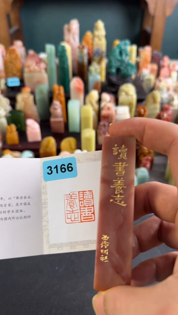 老挝石印石A**颖编号编号3166