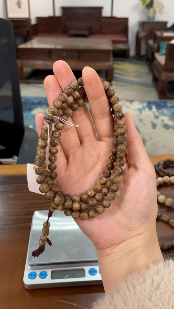 【闪购商品】沉香手串菩萨棋沉香/圆珠0.7/14g/TG14