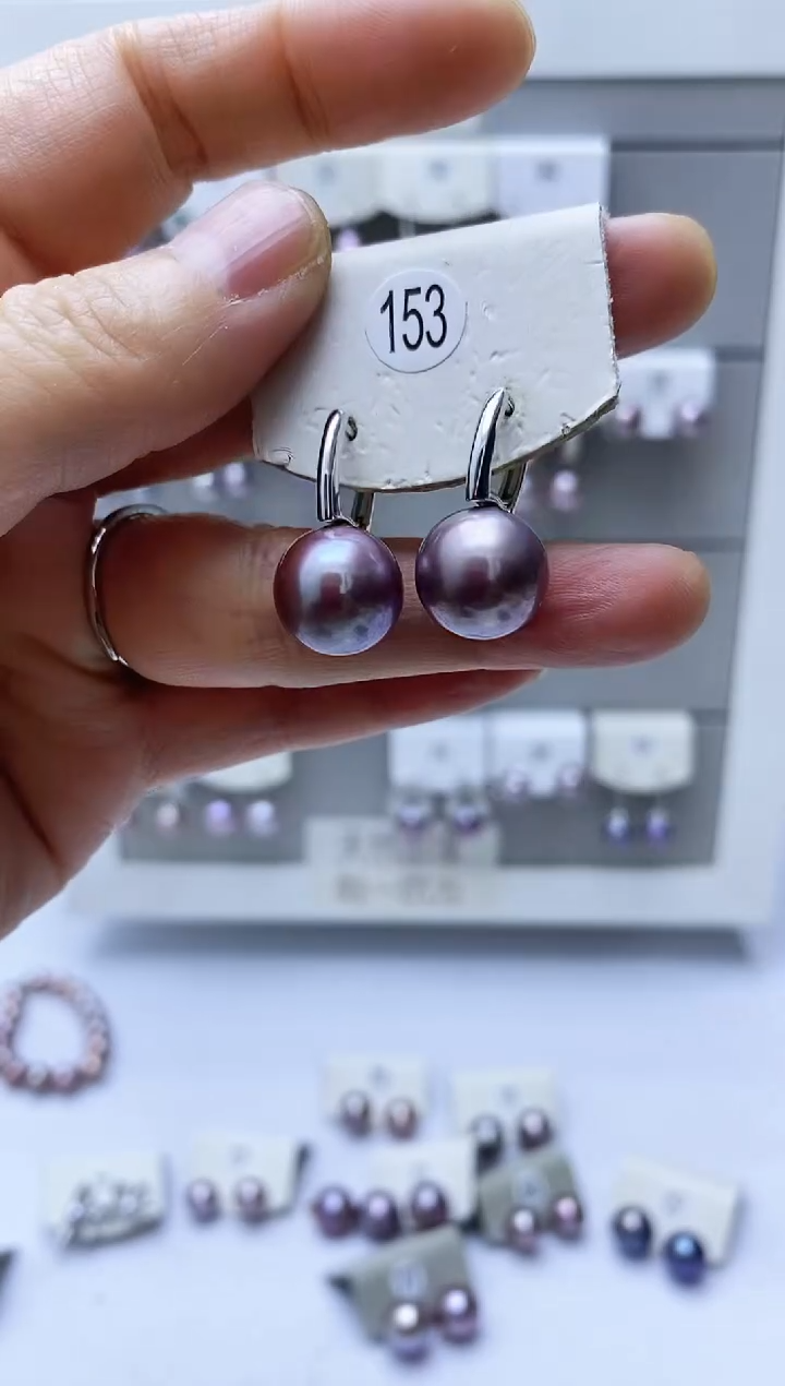 【闪购商品】淡水珍珠耳饰银S925镶嵌153