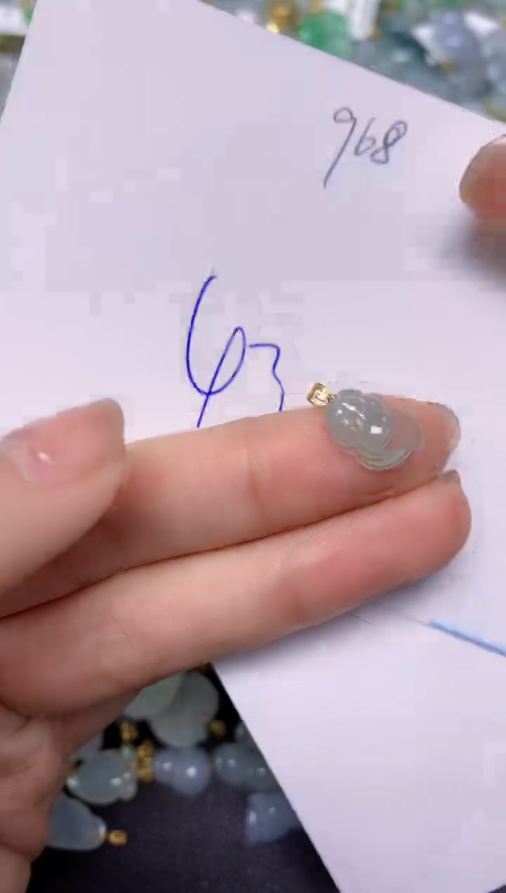 【闪购商品】翡翠颈饰18K金镶嵌 天然翡翠A货