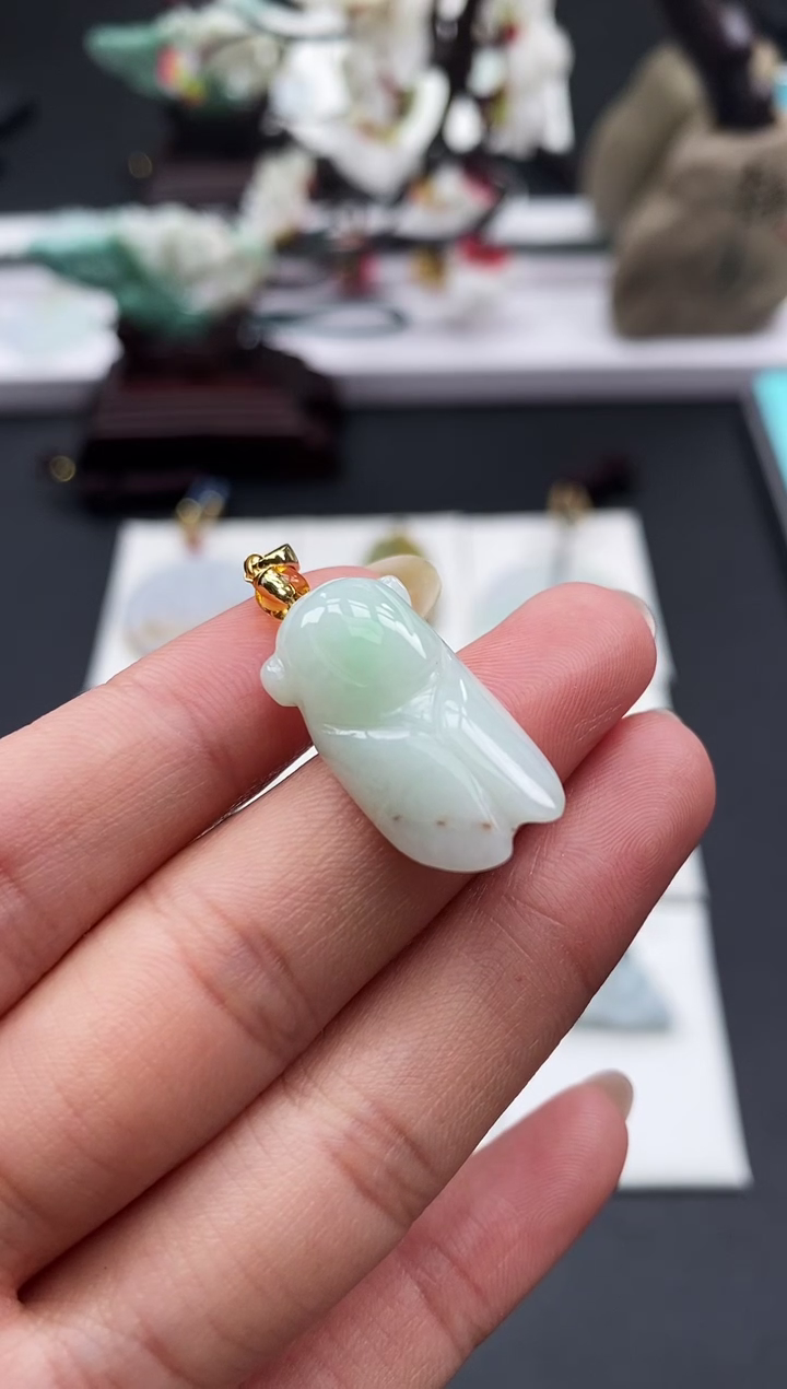 【闪购商品】翡翠颈饰未镶嵌天然缅甸A货翡翠