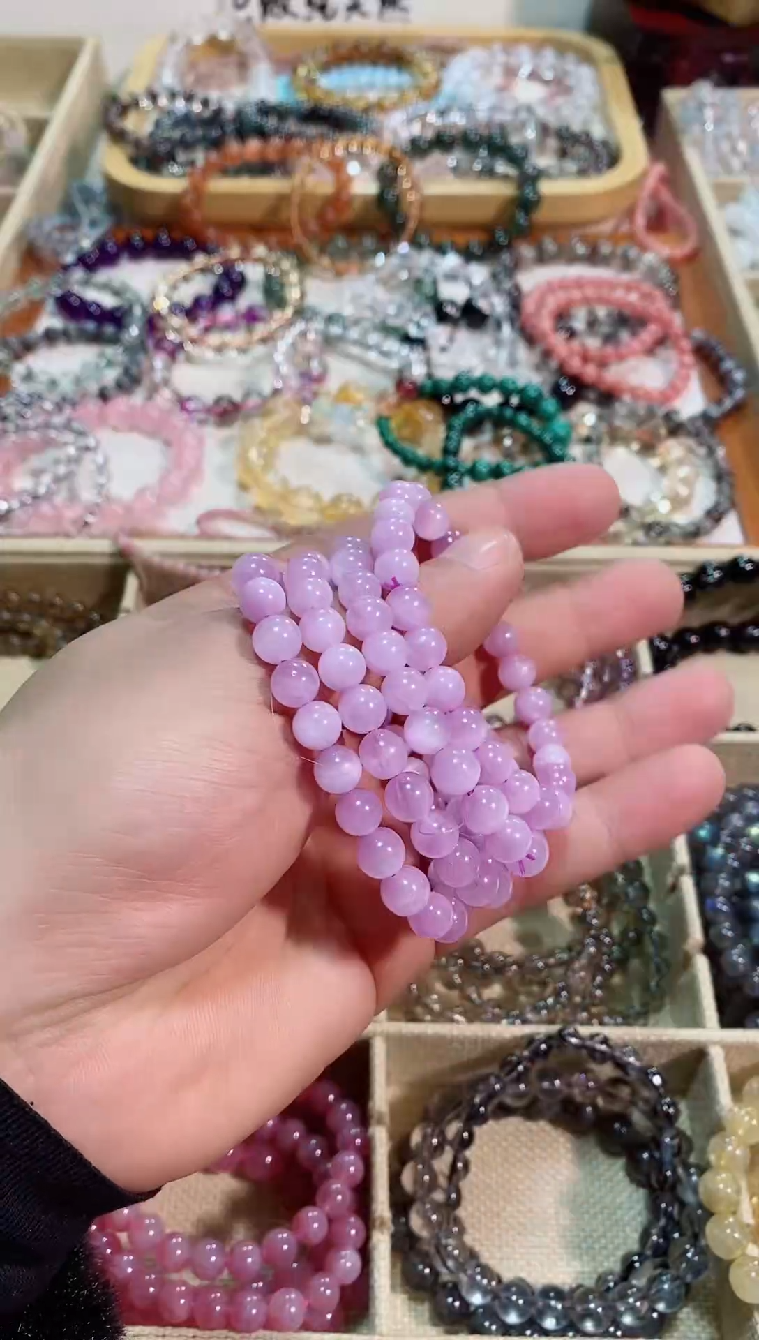 【闪购商品】水晶手链未镶嵌紫锂辉7M+（多样性发其一）