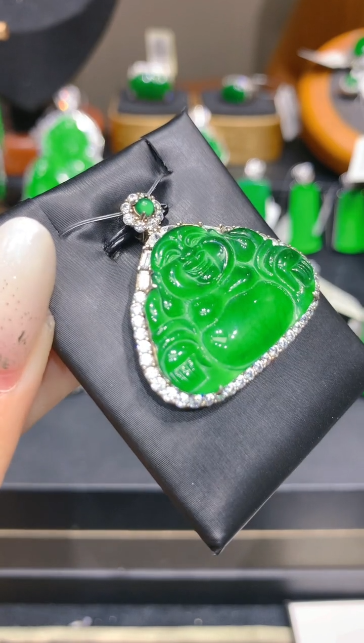 颈饰银S925镶嵌翡翠翡翠柒姐1