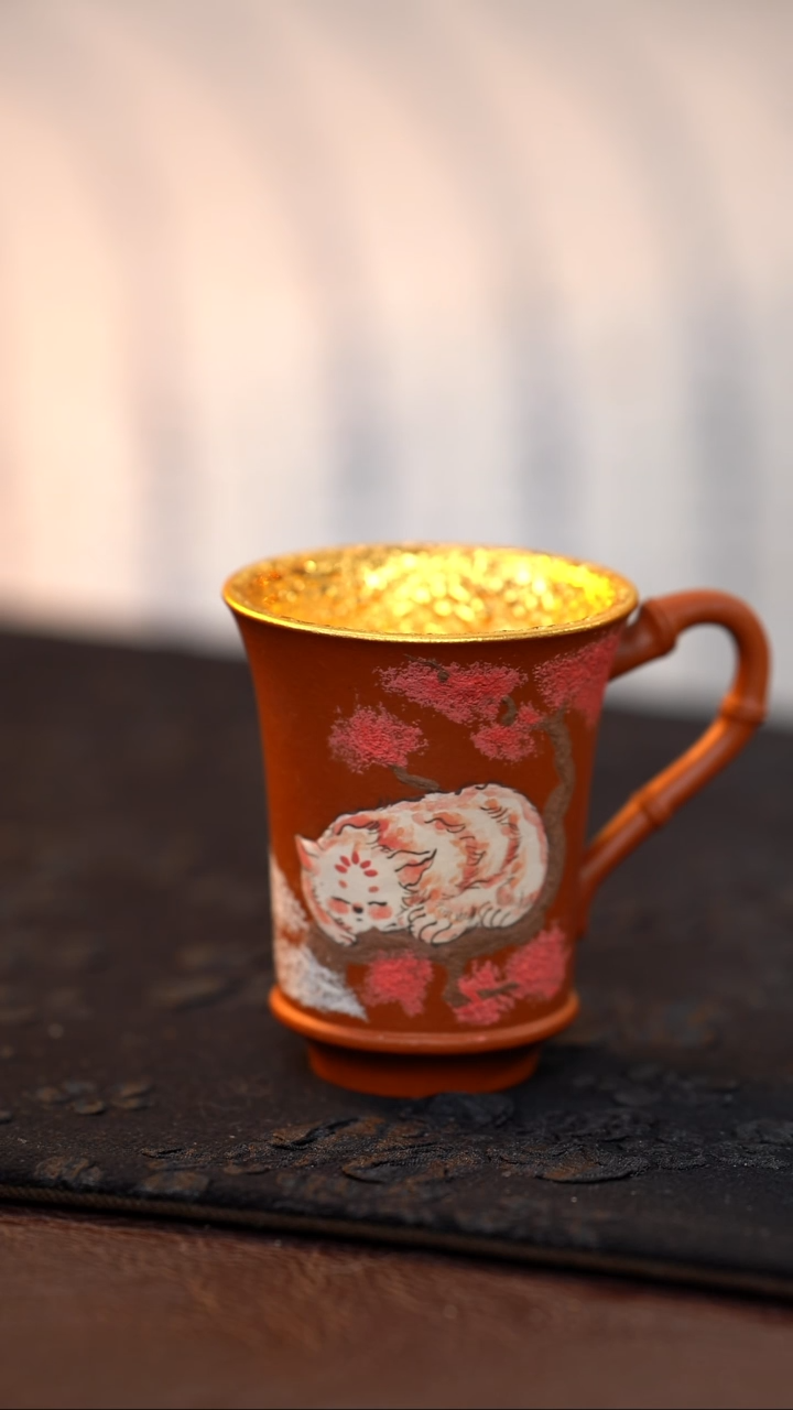 茶杯紫砂【宜景窑系列】杯子