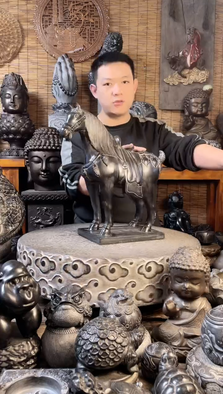 【闪购商品】40宝马天然青石雕刻