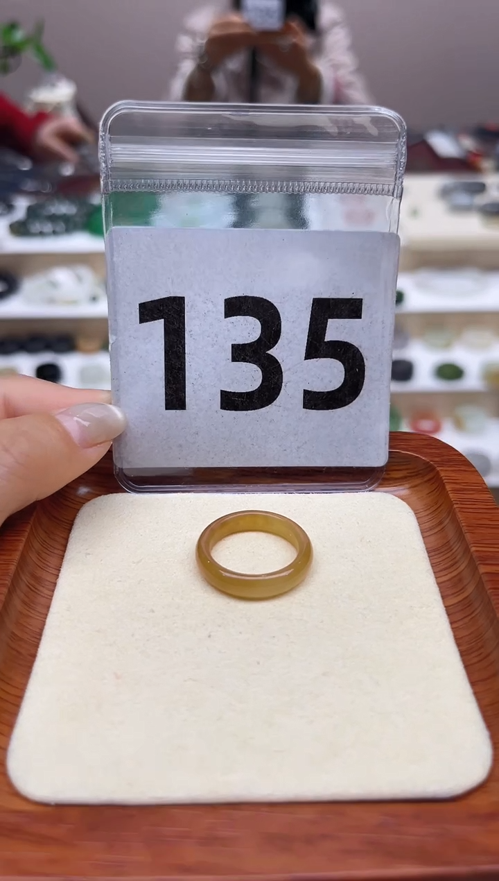 【闪购商品】和田玉戒指未镶嵌港码14号，内径17mm