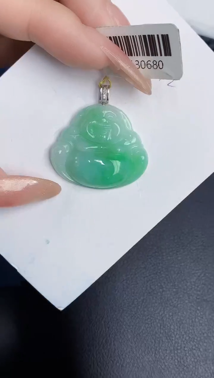 【闪购商品】翡翠颈饰18K金镶嵌000000000