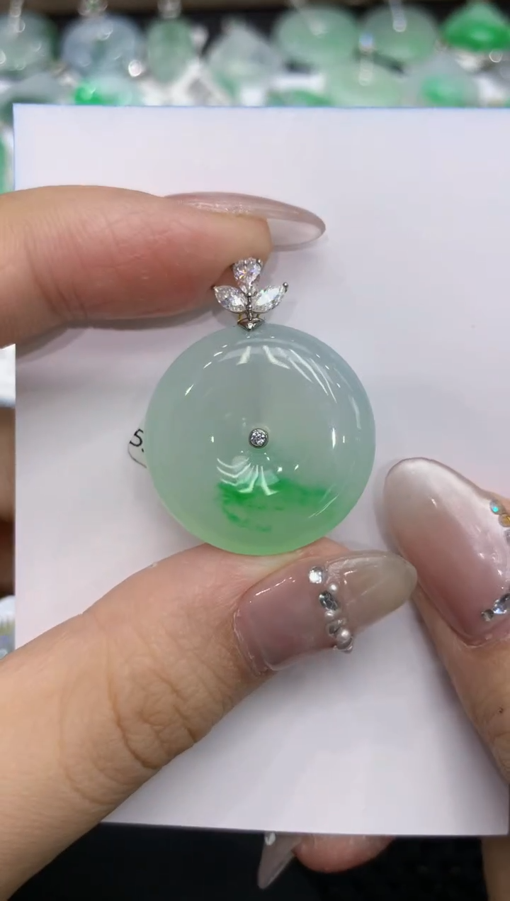 【闪购商品】翡翠颈饰18K金镶嵌 222222222