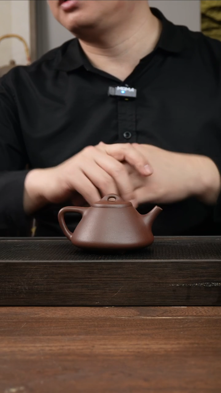 茶杯紫砂紫泥子冶石瓢     180CC  