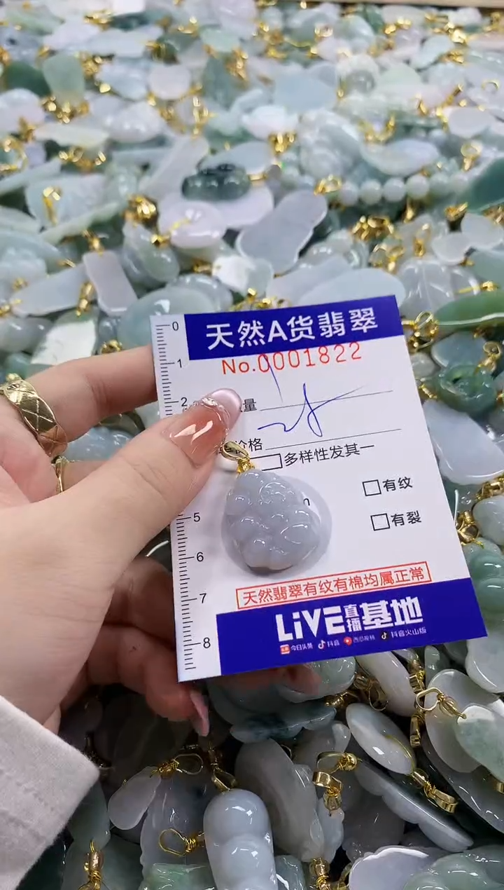 颈饰未镶嵌翡翠天然A货翡翠