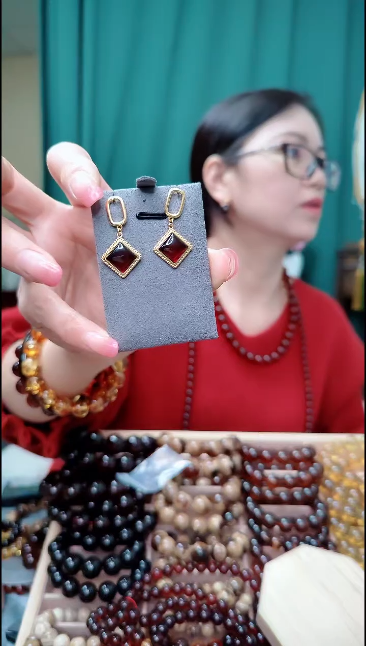 【闪购商品】血珀珠宝奇石银S925镶嵌000000000