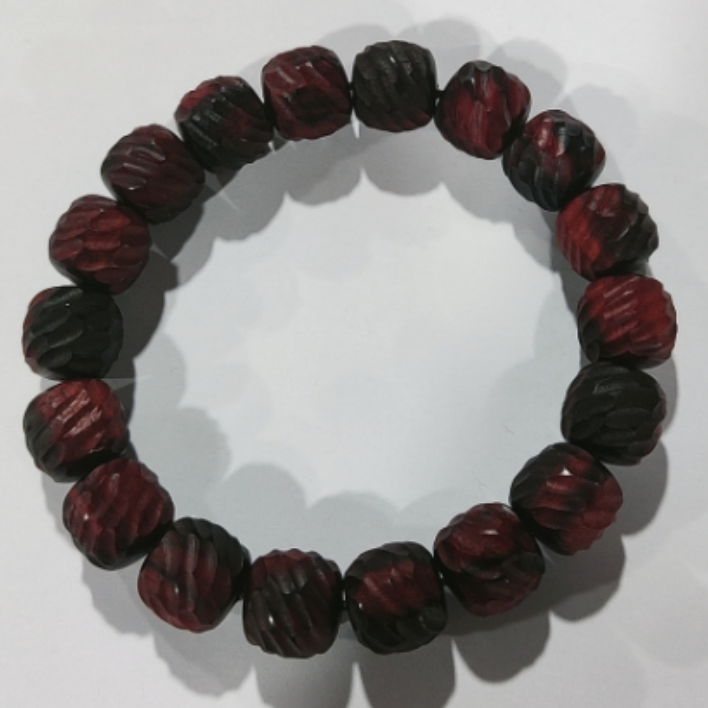 小叶紫檀老型无相珠单圈手串