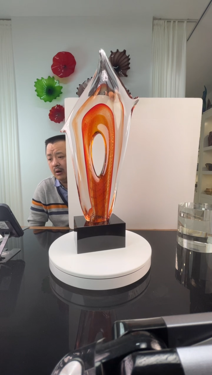 【闪购商品】瓷片手工琉璃摆件花器