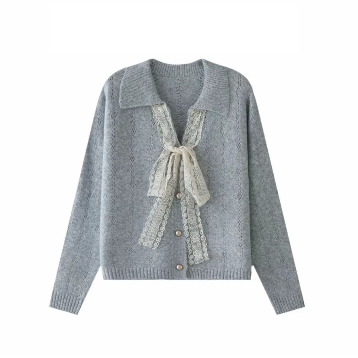 【清货】「温柔风毛衣」高个子温柔风安迪绒蝴蝶结针织毛衣开衫