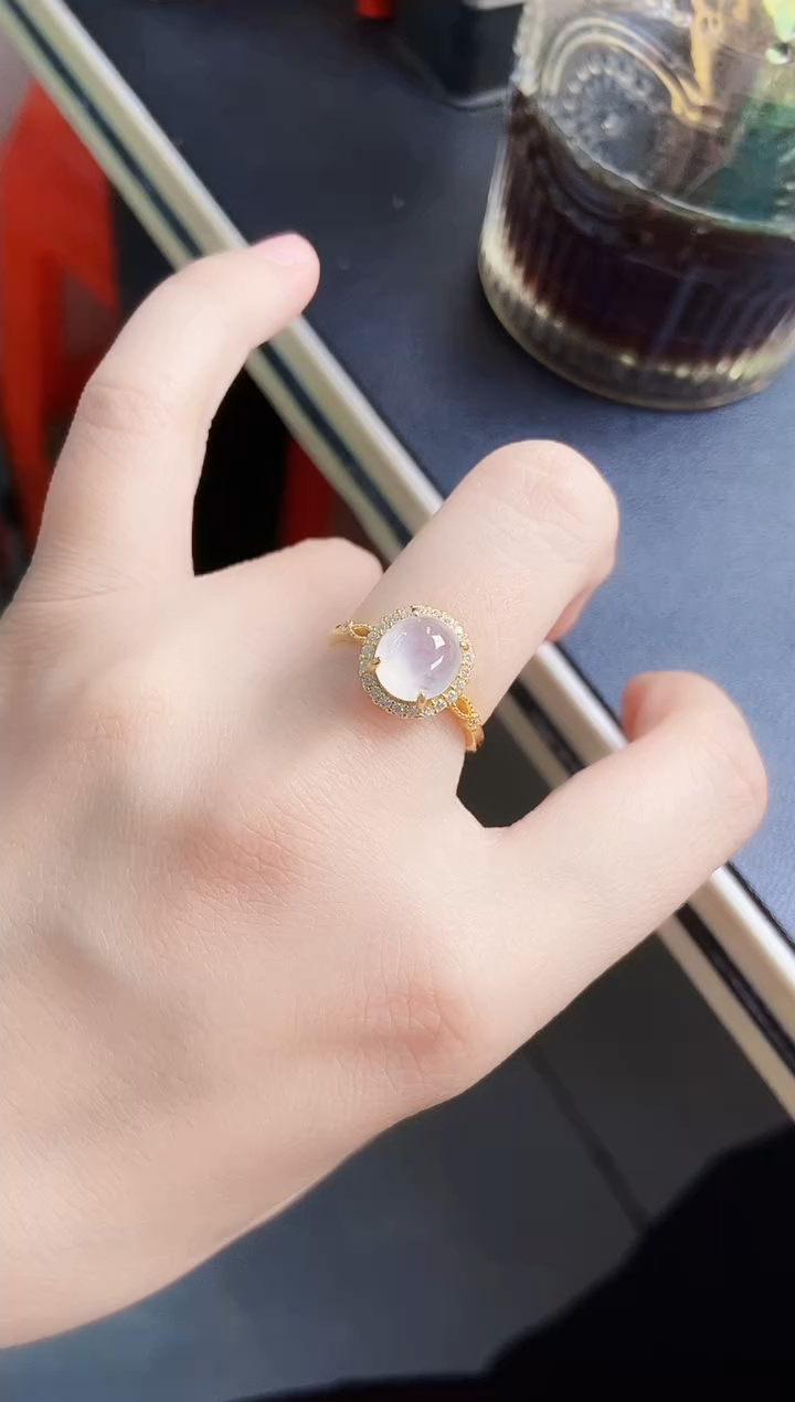 翡翠银S925镶嵌戒指546546