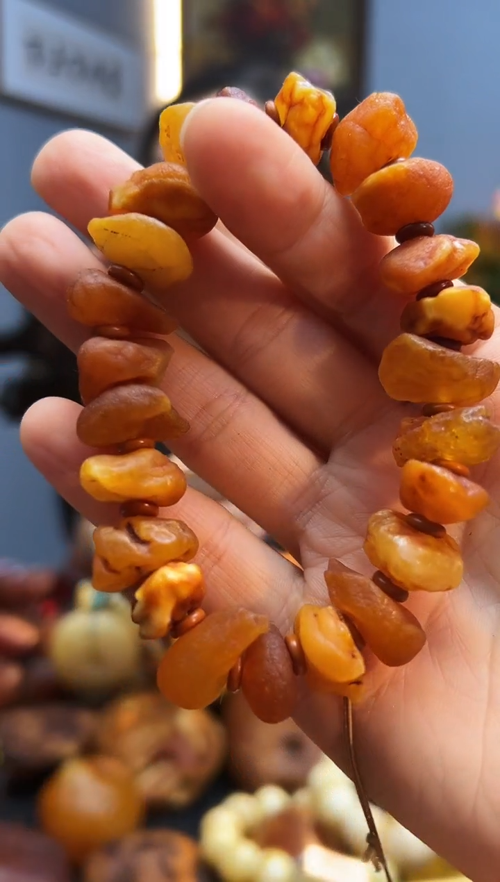 手链琥珀未镶嵌手串