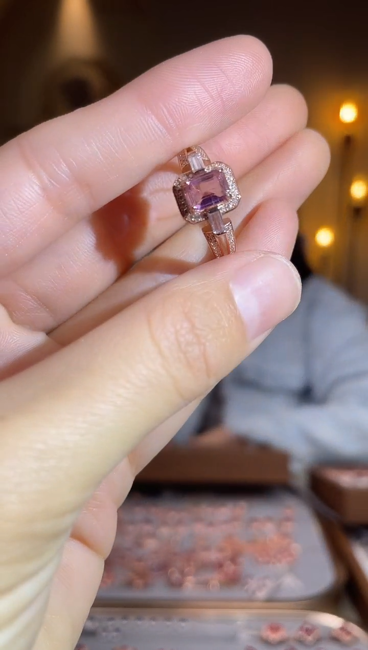 银S925镶嵌手饰碧玺手饰