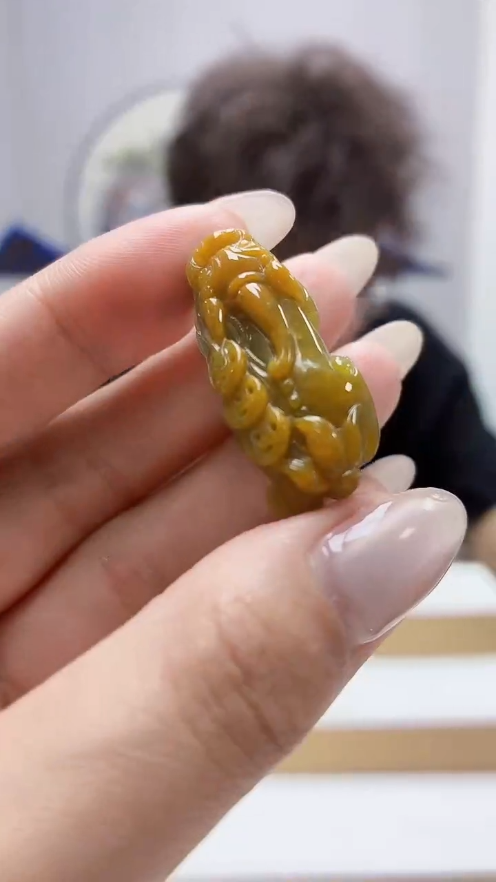 未镶嵌定制翡翠4688MM-毛货挂件73