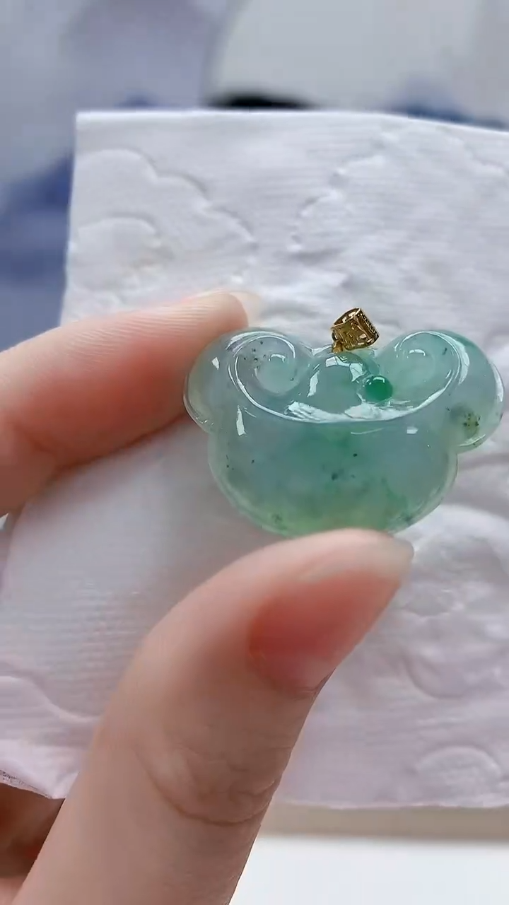 未镶嵌定制翡翠1502ry-毛货挂件4