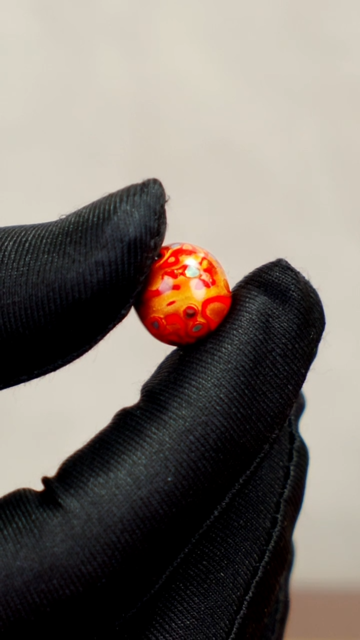 疯子大漆中国红螺钿13mm