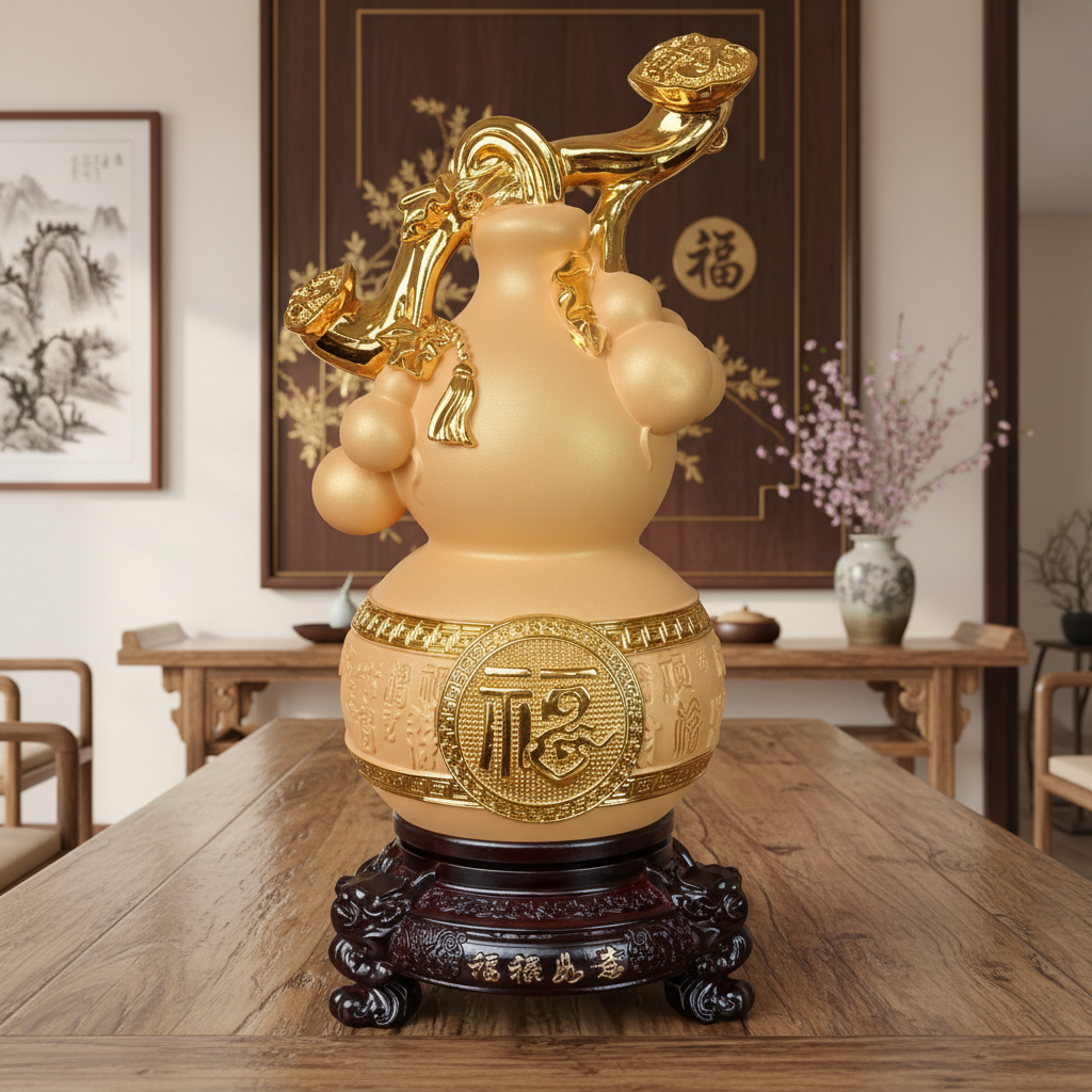 【转动福禄如意】沙金色玄关酒柜电视柜家居客厅乔迁开业礼品年货