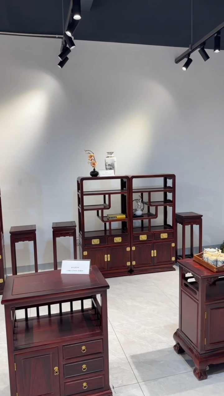 木（红木类）A*C145高博古架一对/2只