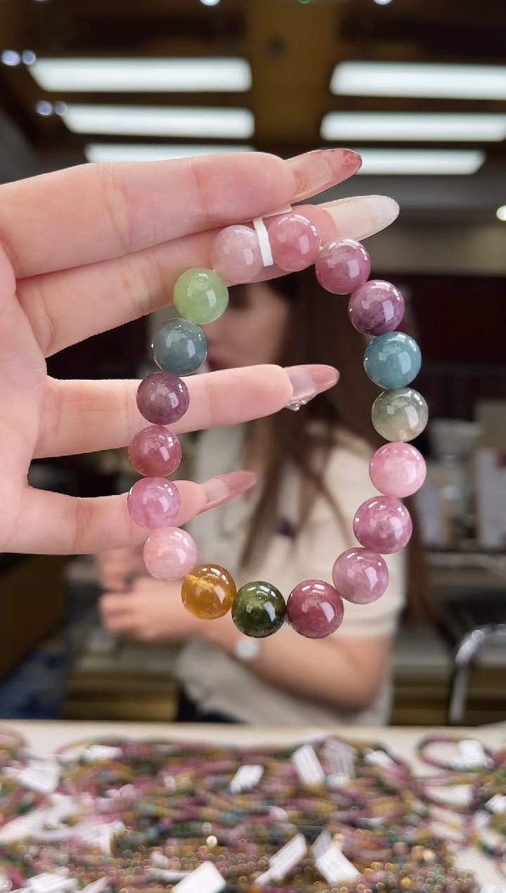 /未镶嵌碧玺11mm+单圈多样性发货