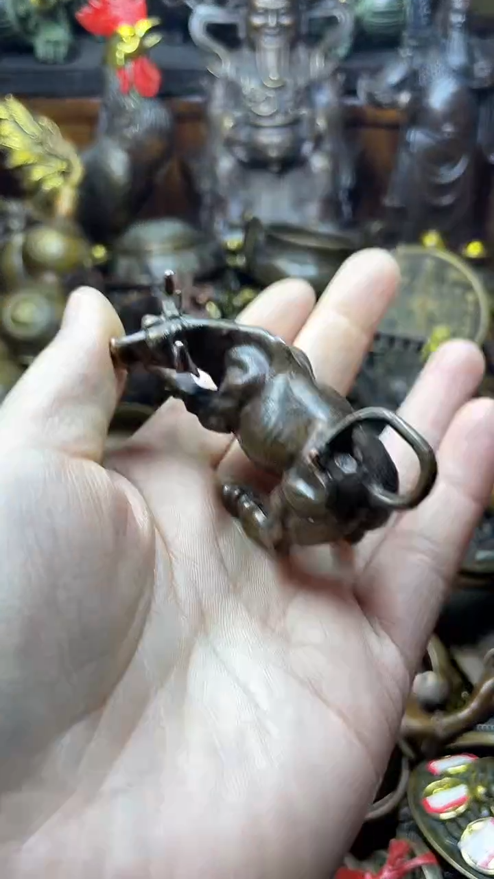 闪购链接，点击下单，有运费险，铜摆件