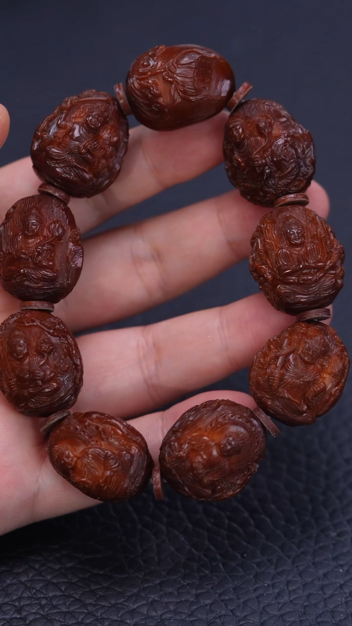 【闪购商品】橄榄核其他回血刀客本工2.25-2.3风景万佛手串