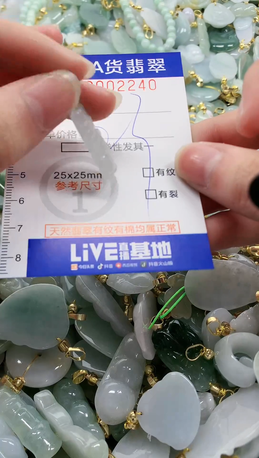 颈饰未镶嵌翡翠纯天然a货翡翠