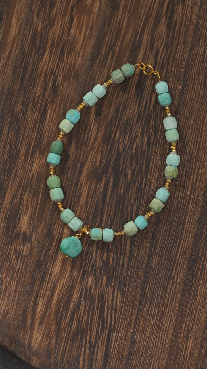 【闪购商品】绿松石手链18K金镶嵌多样性发货