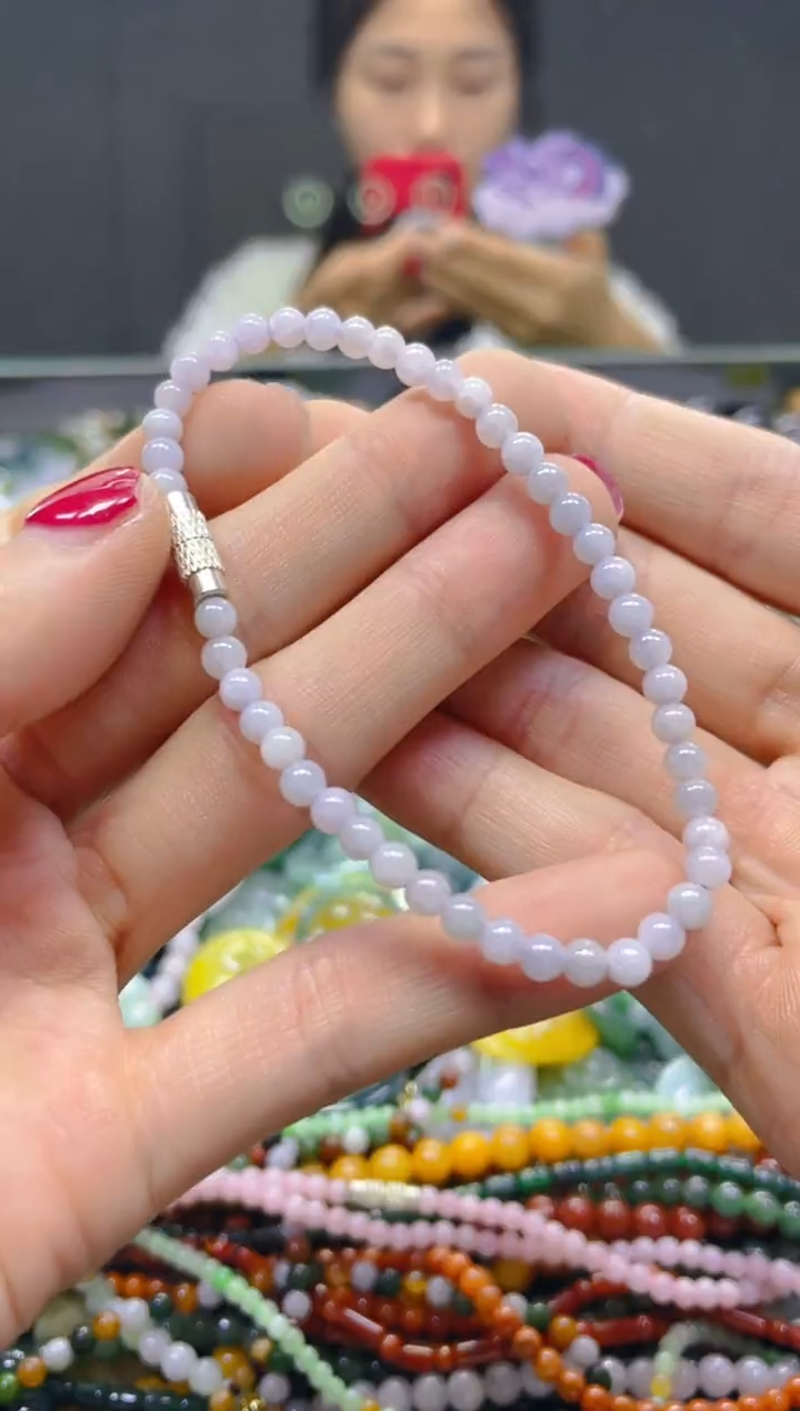 颈饰未镶嵌翡翠3MM/C/翡翠A货，一件也是批发价