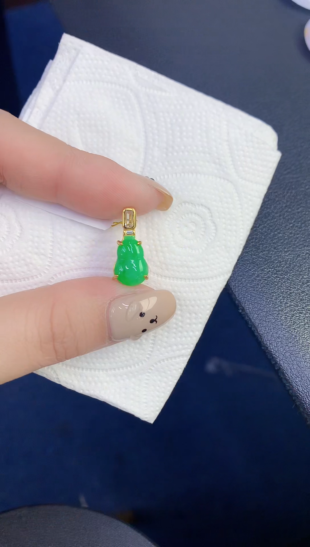 颈饰未镶嵌翡翠缅甸天然翡翠A货