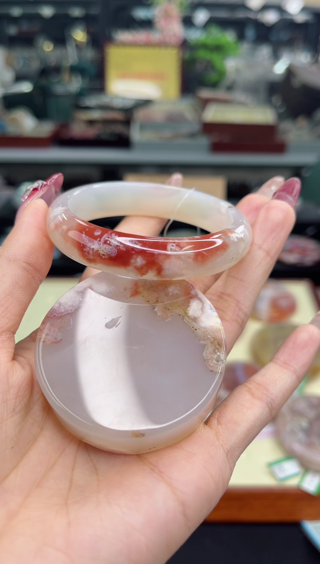 【闪购商品】石英质玉手镯未镶嵌53圈口（赠品镯心）626130