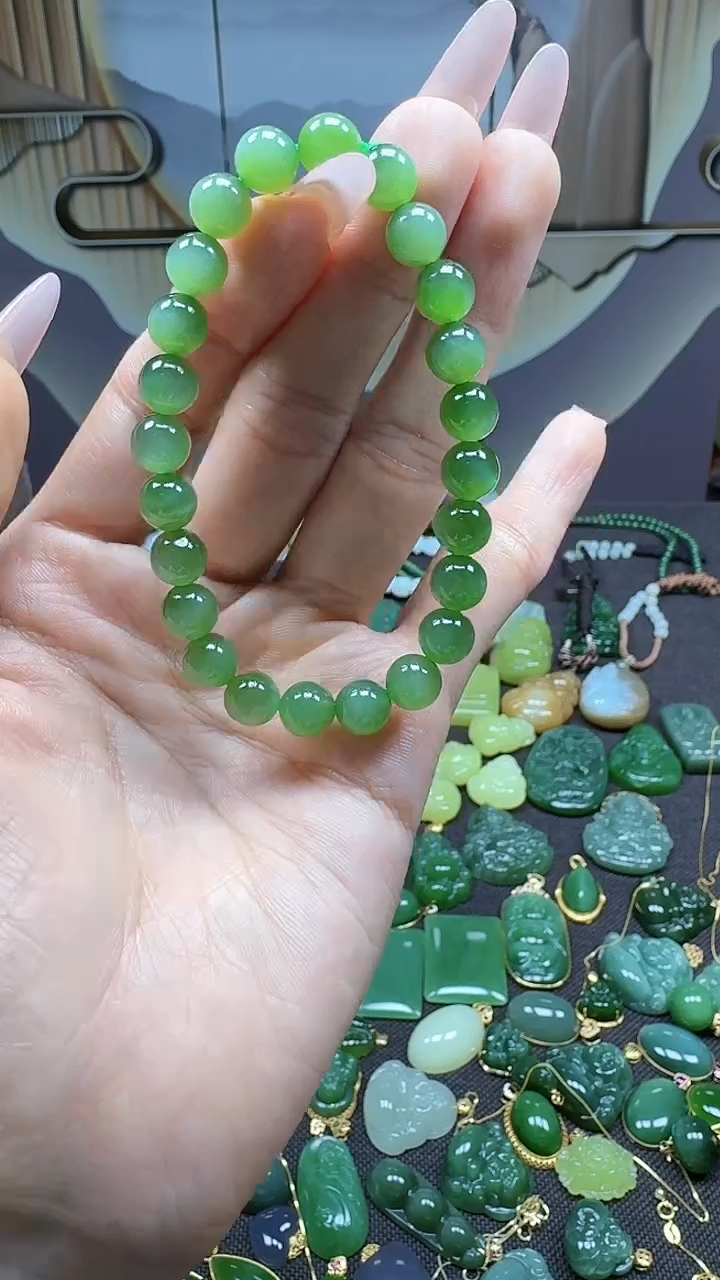 和田玉未镶嵌挂件8