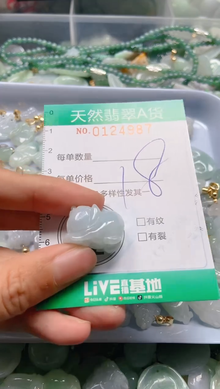 翡翠未镶嵌颈饰闪购0124986