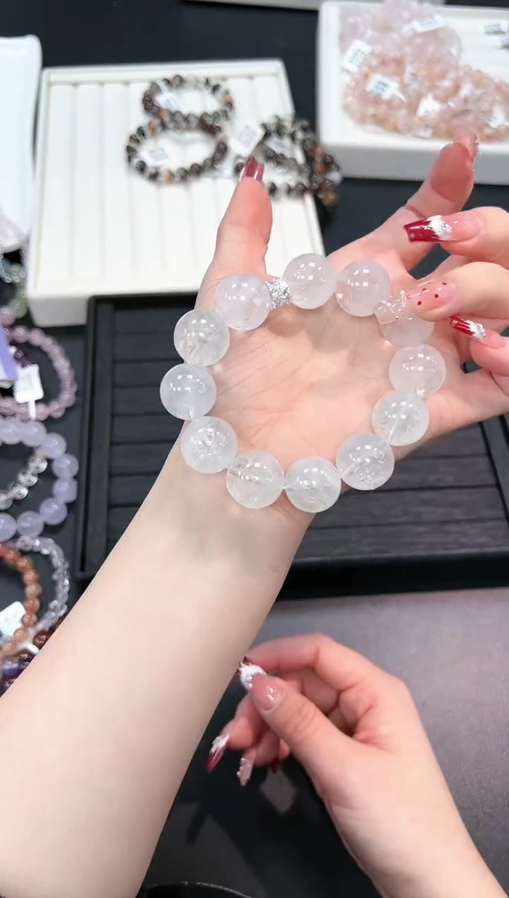 【闪购商品】水晶手串未镶嵌63b多样性发其一/1条默认微瑕