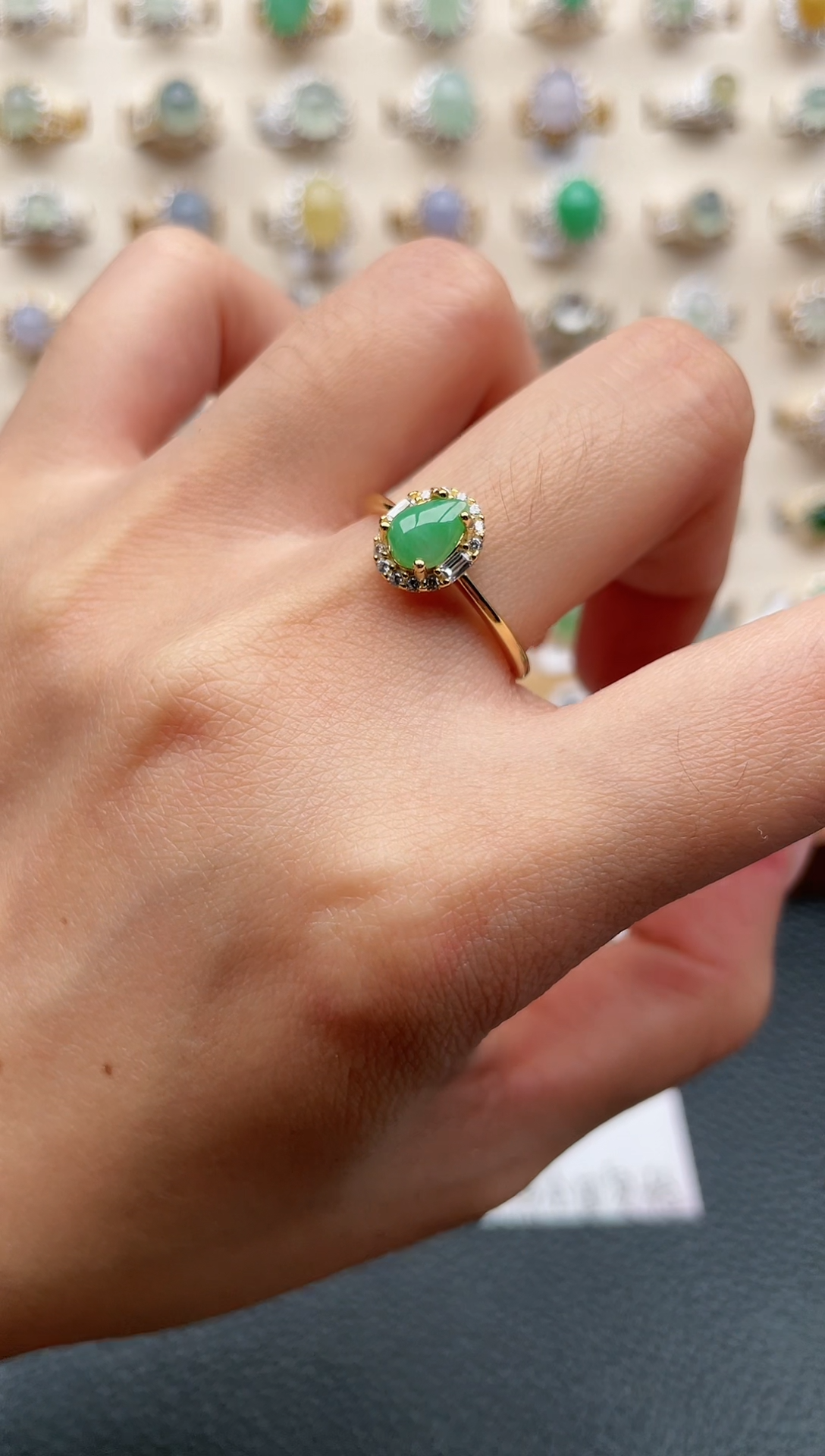 【闪购商品】翡翠戒指银S925镶嵌1111