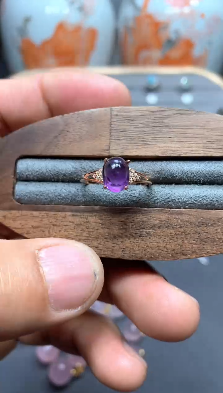 【闪购商品】水晶戒指银S925镶嵌W10（随机性发货只发一单）