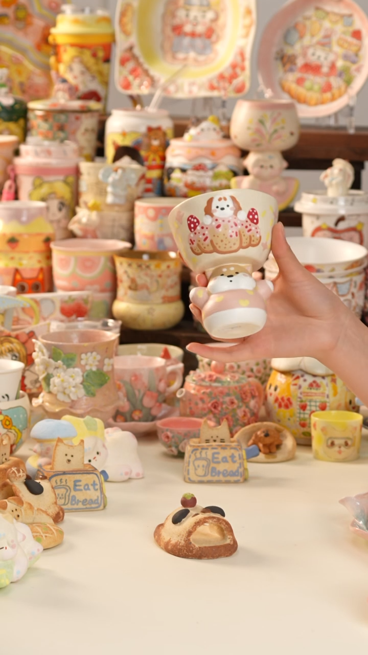 其他陶景德镇釉下彩手绘设计师款陶瓷