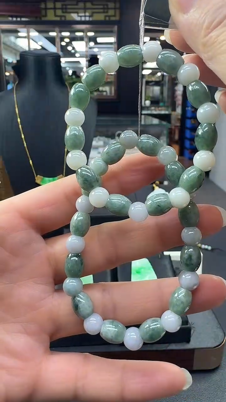 未镶嵌手串翡翠路路通手串多样性发其一