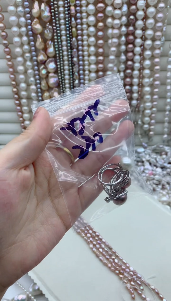 淡水珍珠银S925镶嵌吊坠(不含链)吊坠多样性发其一
