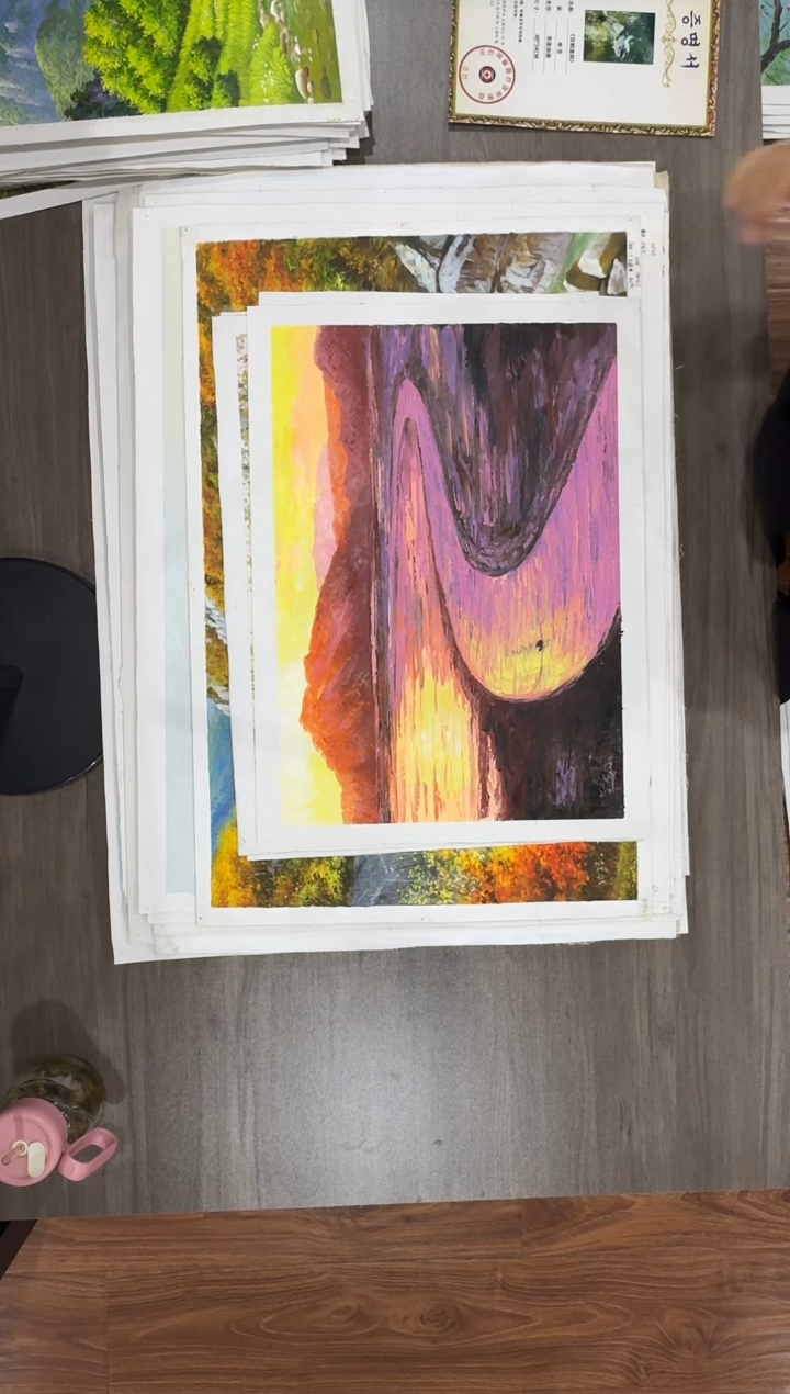 油画【253号】约53*35cm丨朝鲜原创纯手绘孤品油画丨顺丰包邮