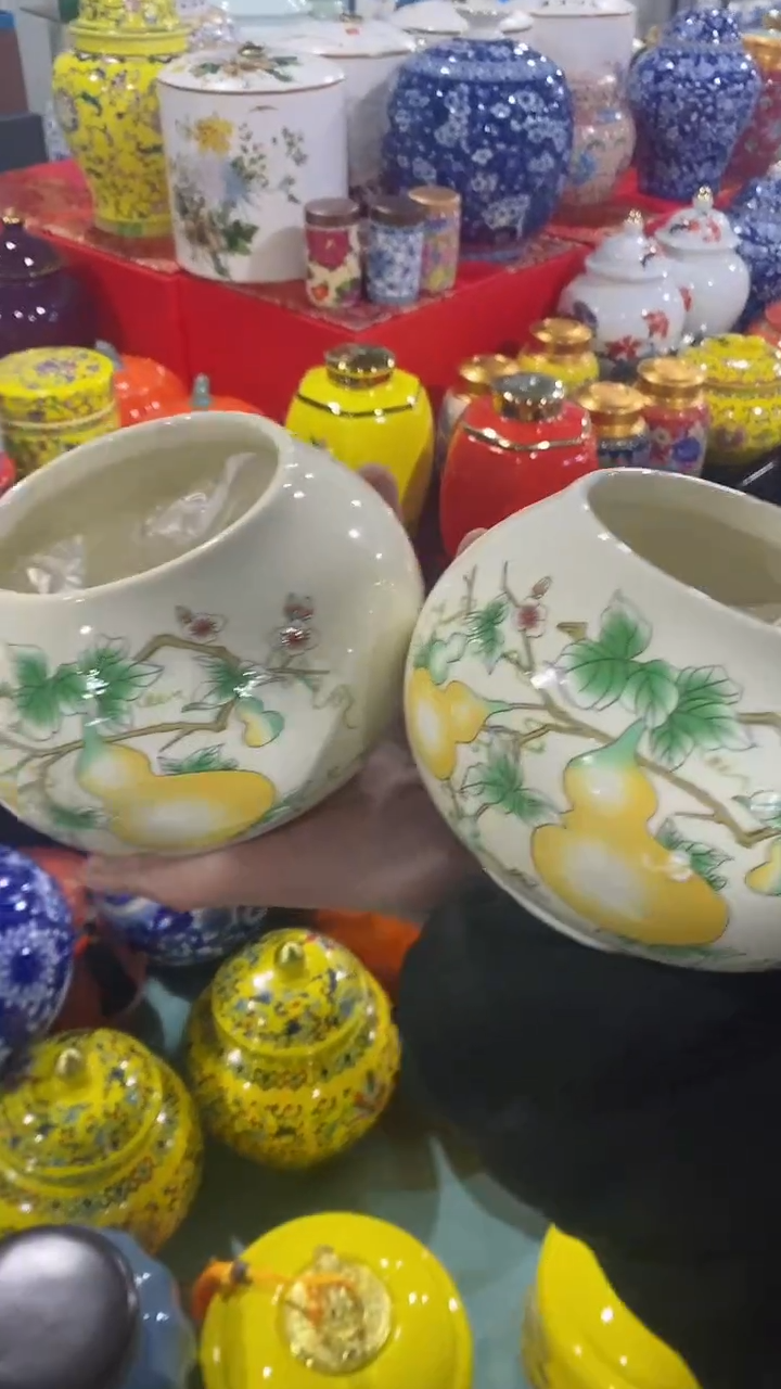 【闪购商品】罐陶瓷茶叶罐储物密封罐家用绿茶红茶普洱龙井