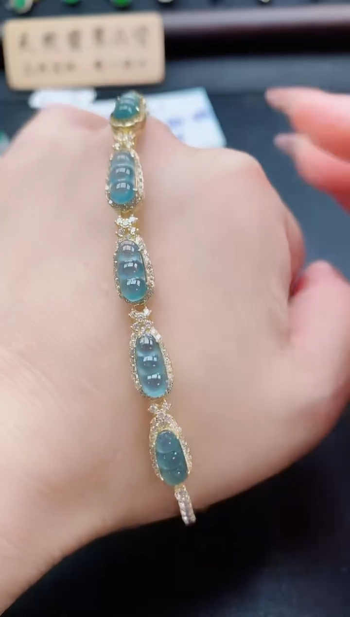 银S925镶嵌戒指翡翠1