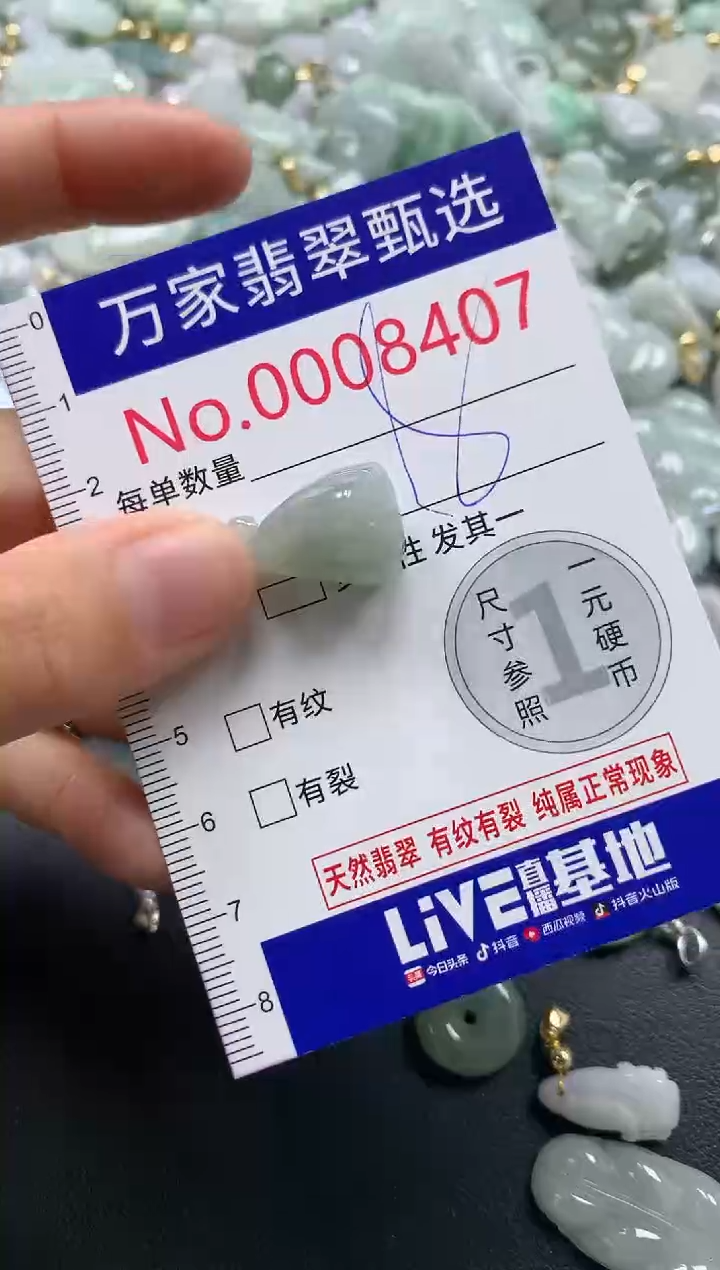 吊坠(不含链)未镶嵌翡翠8417