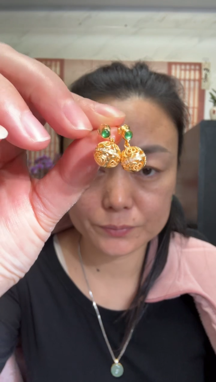 颈饰银S925镶嵌翡翠00002970